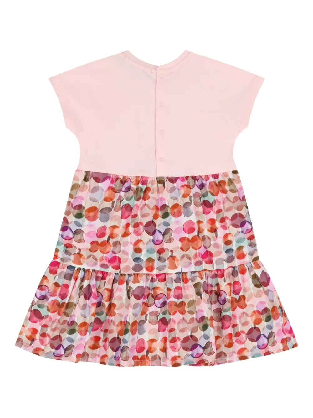 Aigner Kids Gelaagde jurk verfraaid met lint - Roze