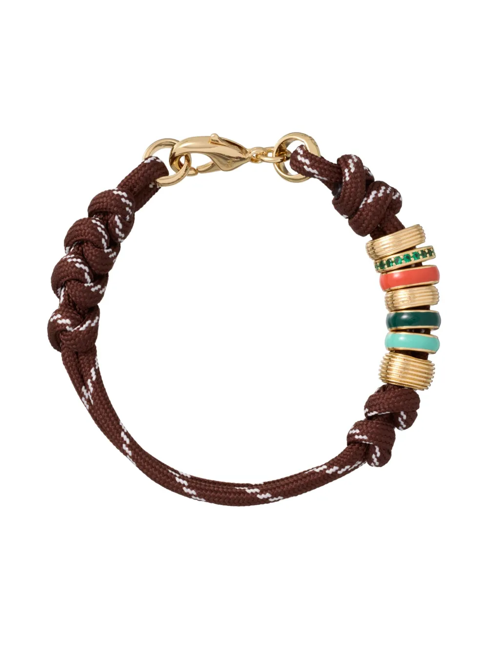 Roxanne Assoulin Knotted Cord Bracelet In Brown