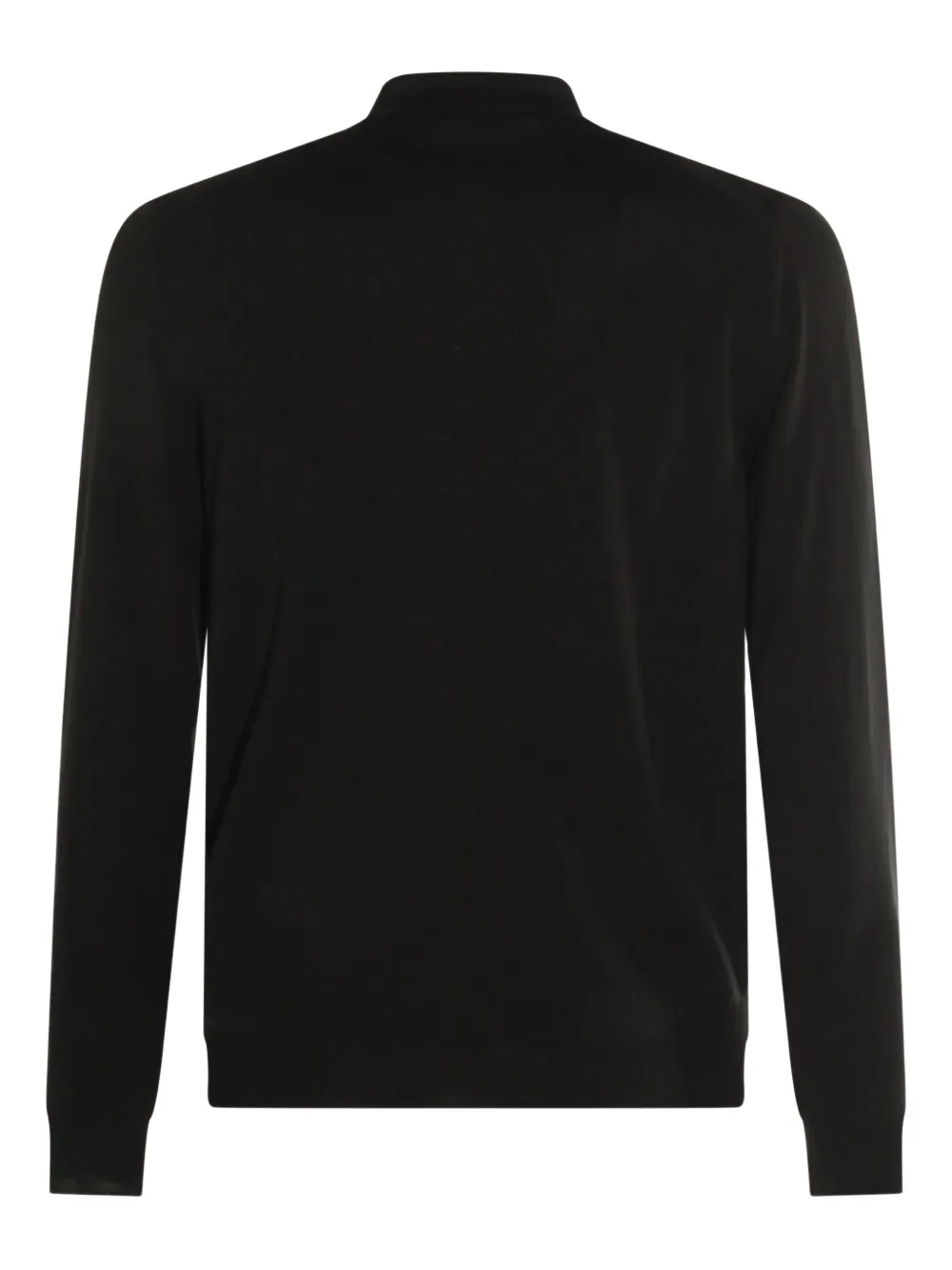 Zanone long-sleeve polo sweater - Bruin