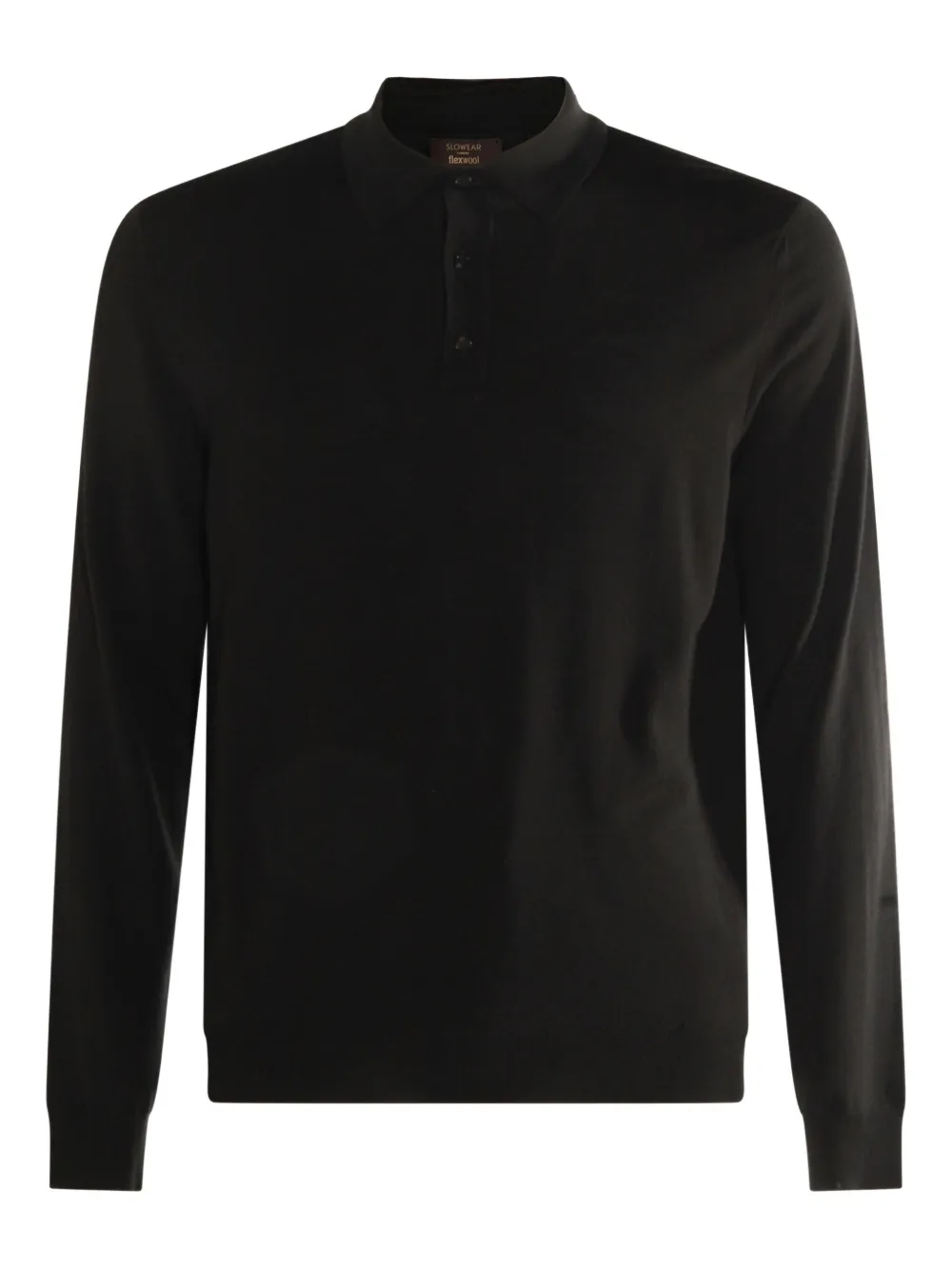 Zanone long-sleeve polo sweater - ブラウン Zanone long-sleeve polo sweater - ブラウン