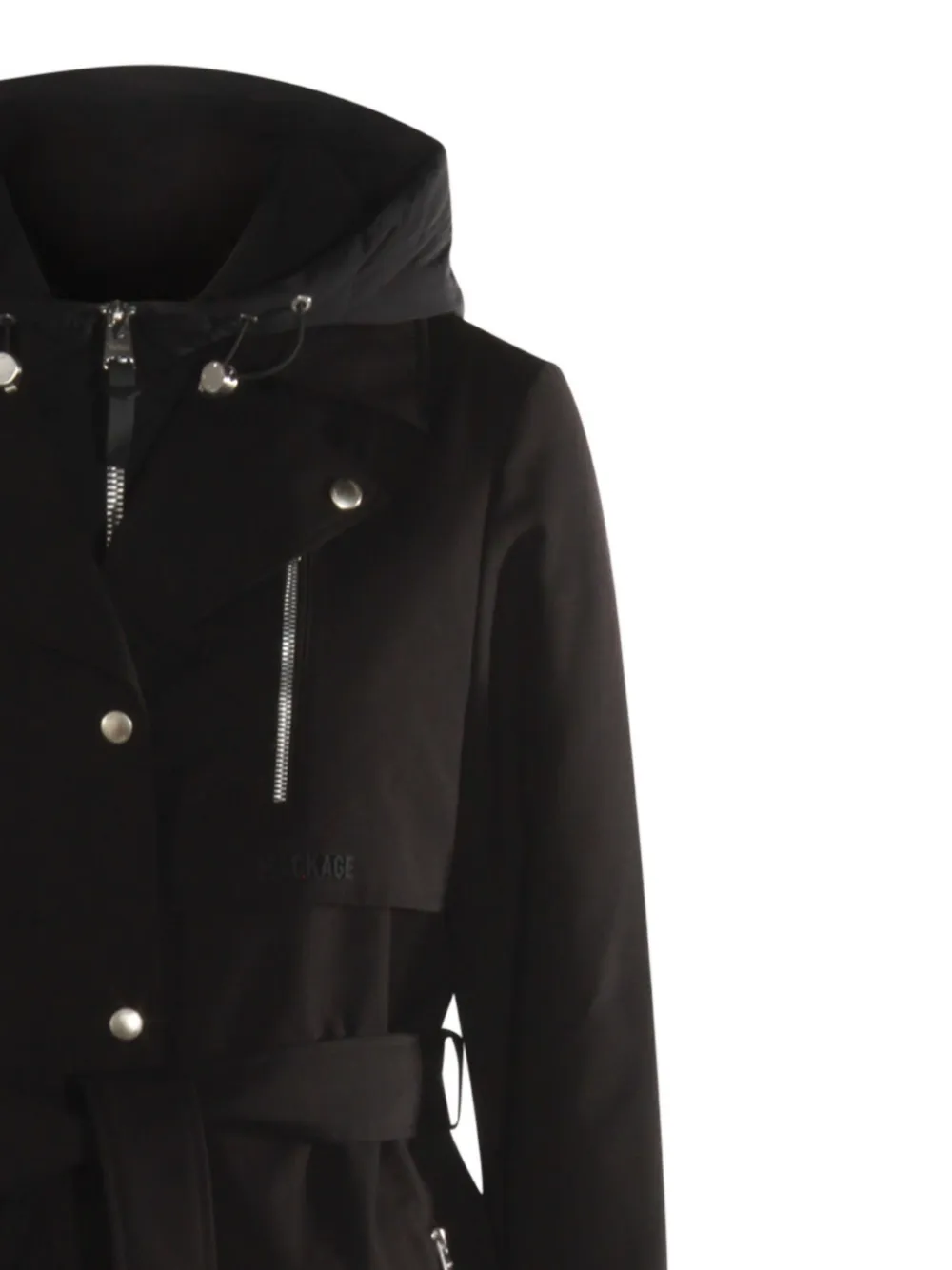 Mackage Siobhan hooded belted coat - ブラック Mackage Siobhan hooded belted coat - ブラック