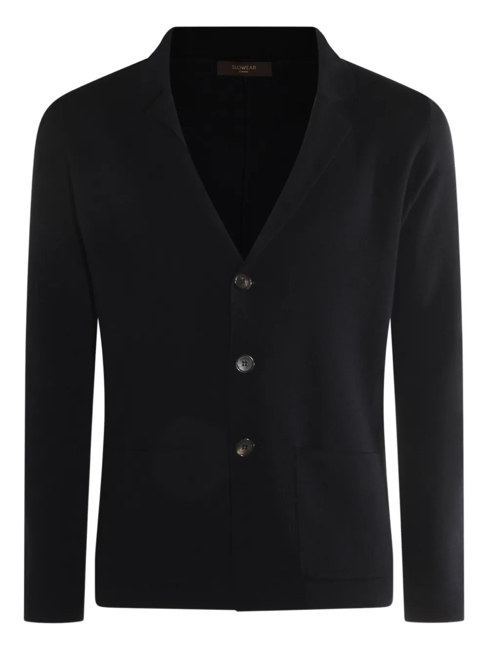 Zanone button-up cardigan - ブラック Zanone button-up cardigan - ブラック