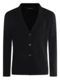 Zanone button-up cardigan - Black