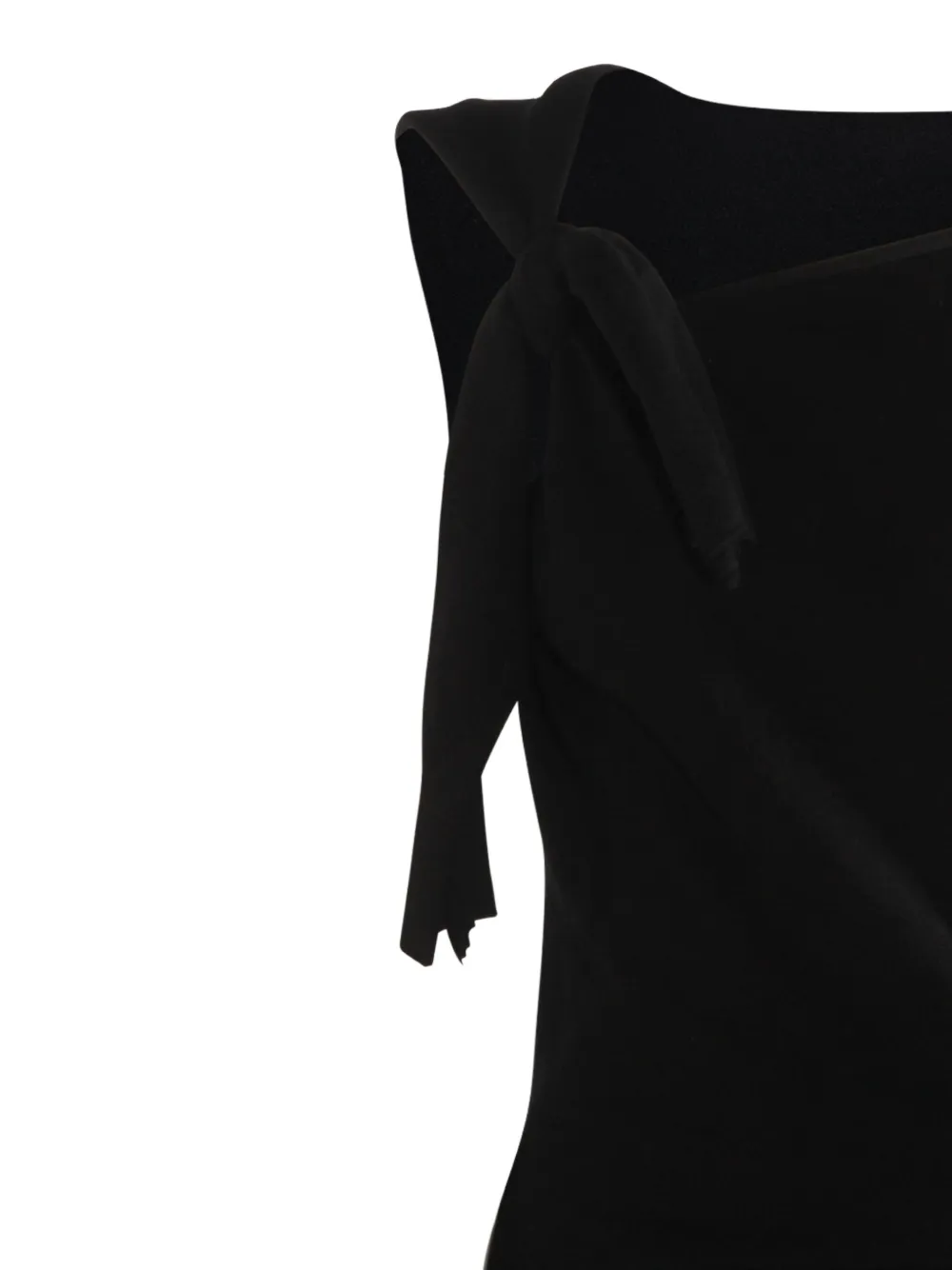 Moschino Geknoopte mouwloze jurk - Zwart