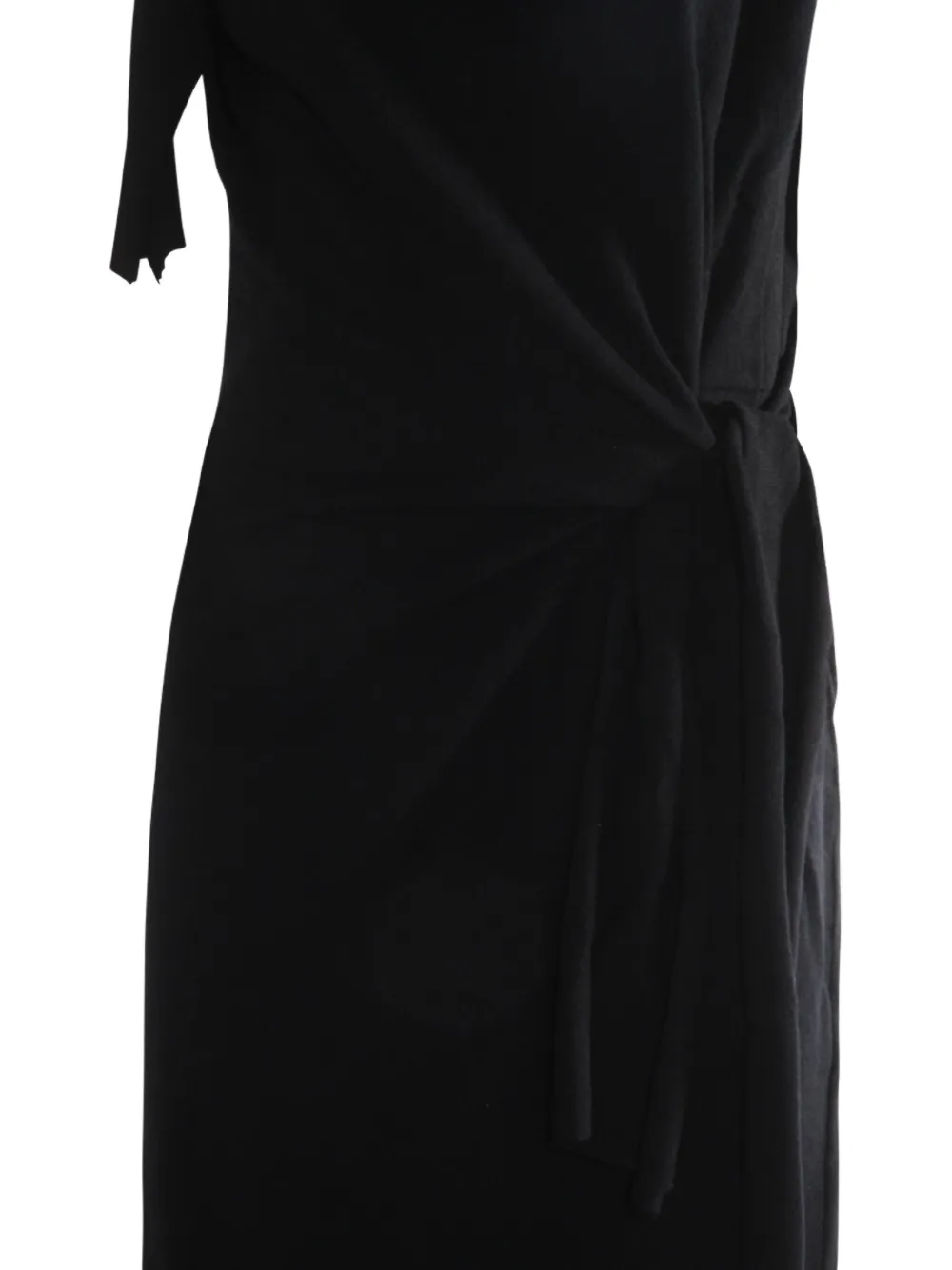 Moschino Geknoopte mouwloze jurk Zwart