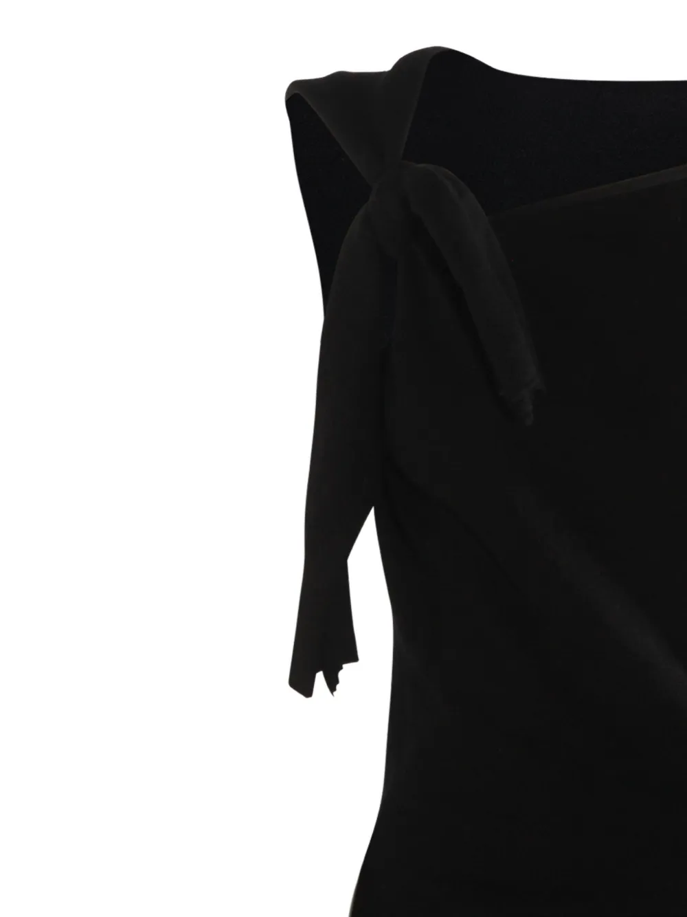 Moschino Geknoopte mouwloze jurk Zwart