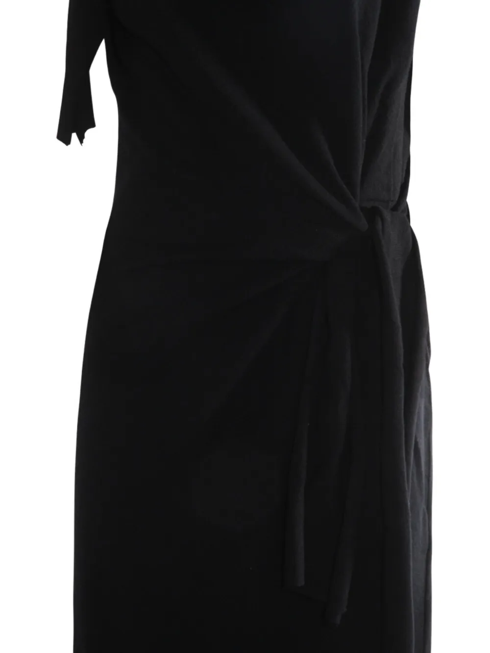 Moschino Geknoopte mouwloze jurk Zwart