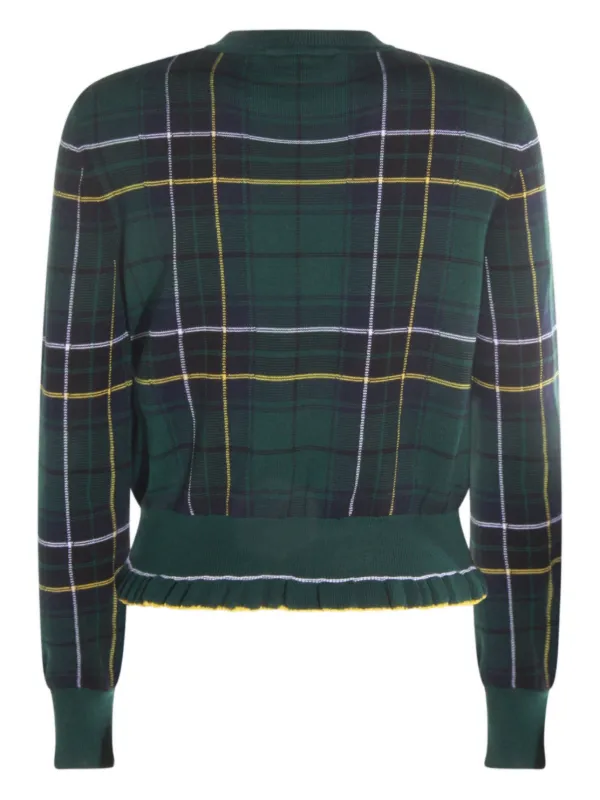 Alexander McQueen チェック セーター | グリーン | FARFETCH JP