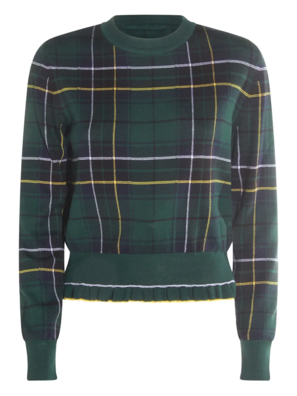 Alexander McQueen plaid sweater - グリーン Alexander McQueen plaid sweater - グリーン