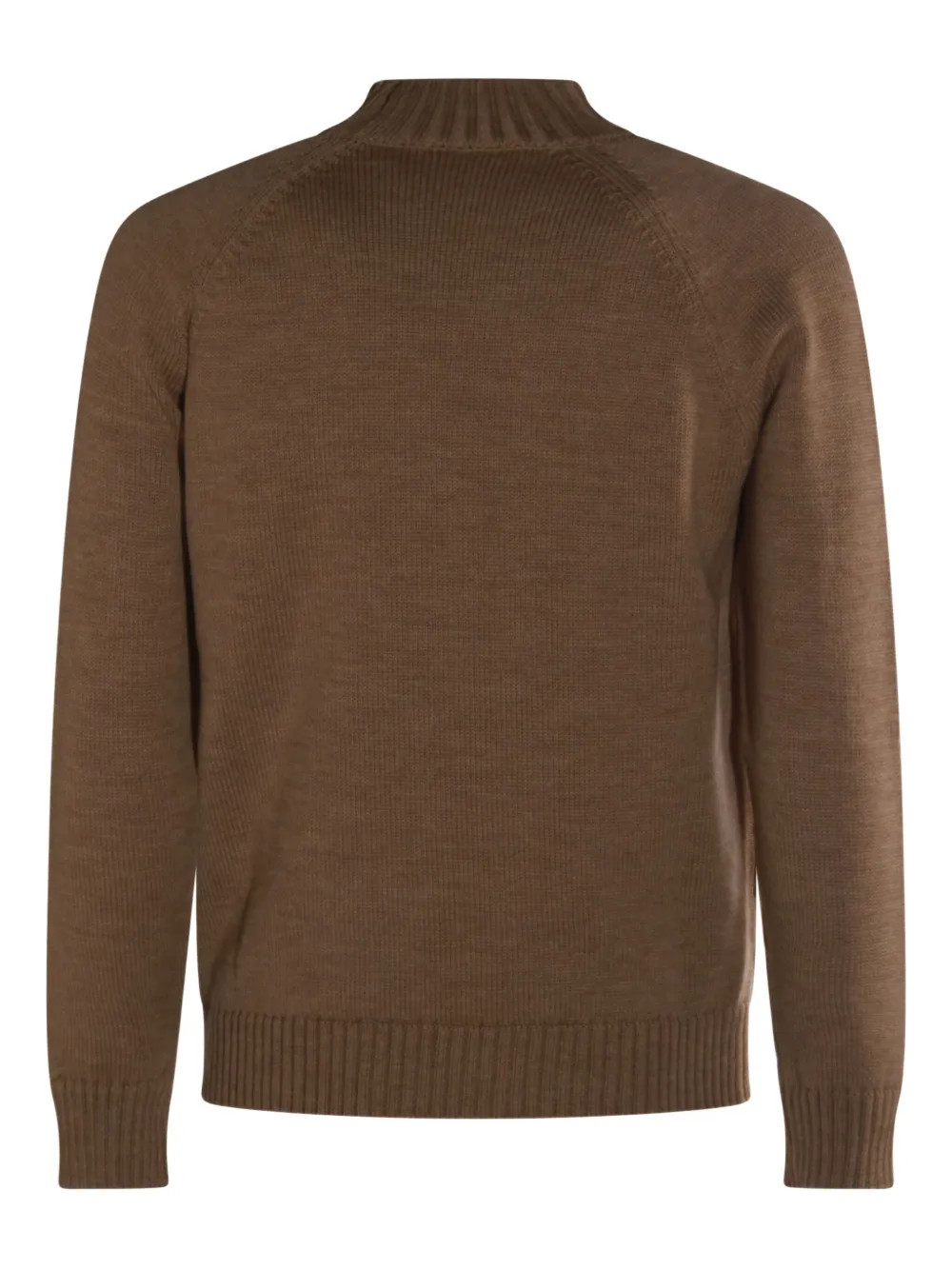 Zanone high-neck raglan-sleeve sweater - Bruin