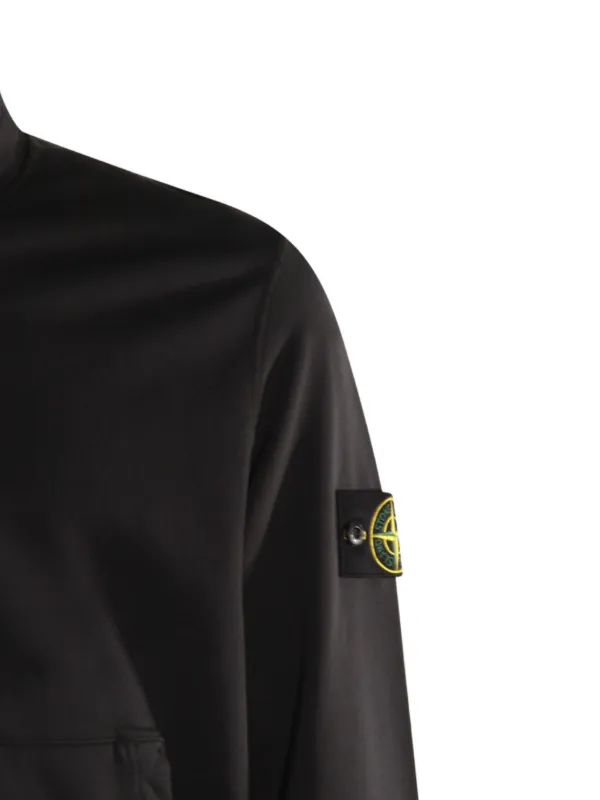 Stone Island ジップアップ スウェットシャツ | ブラック
