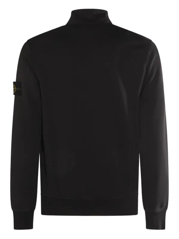 stone  ジップアップスウェットシャツ Lサイズ Stone Island ジップアップ スウェットシャツ | ブラック