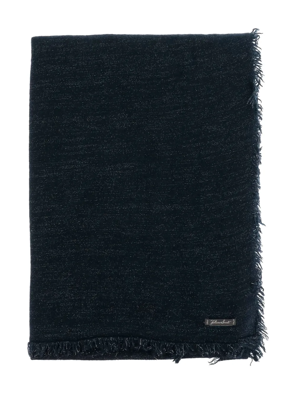 Faliero Sarti frayed-edge scarf | Black | Image 1