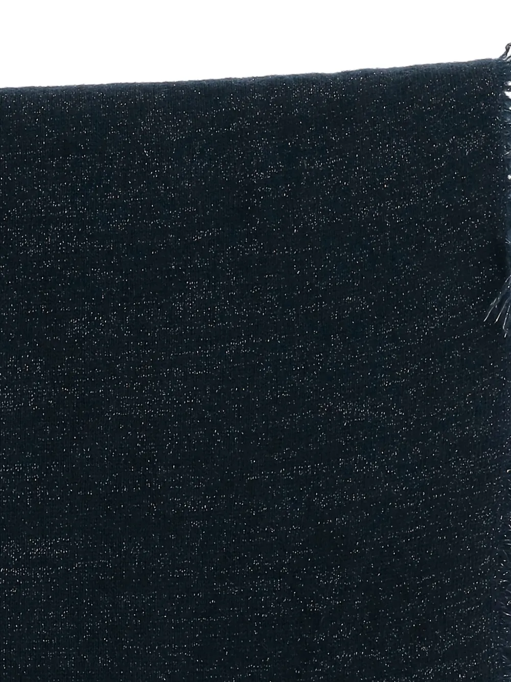 Faliero Sarti Sjaal met gerafelde afwerking Zwart