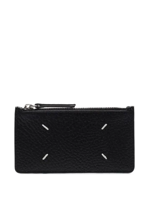 Maison Margiela zip-fastening leather card holder