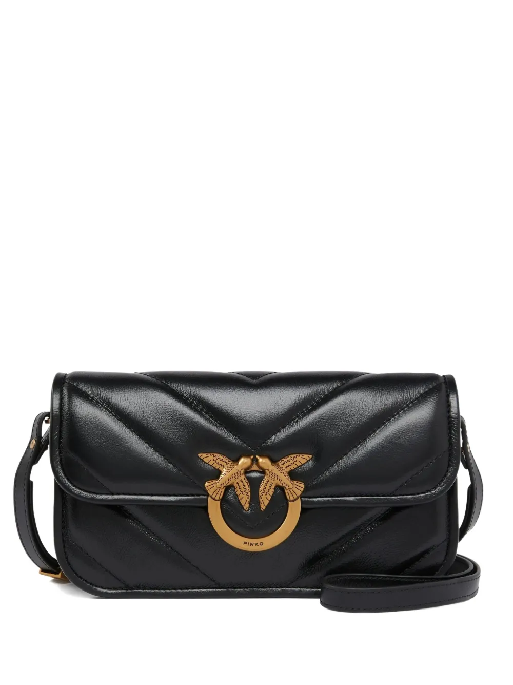 PINKO small Love-Birds cross body - ブラック PINKO small Love-Birds cross body - ブラック