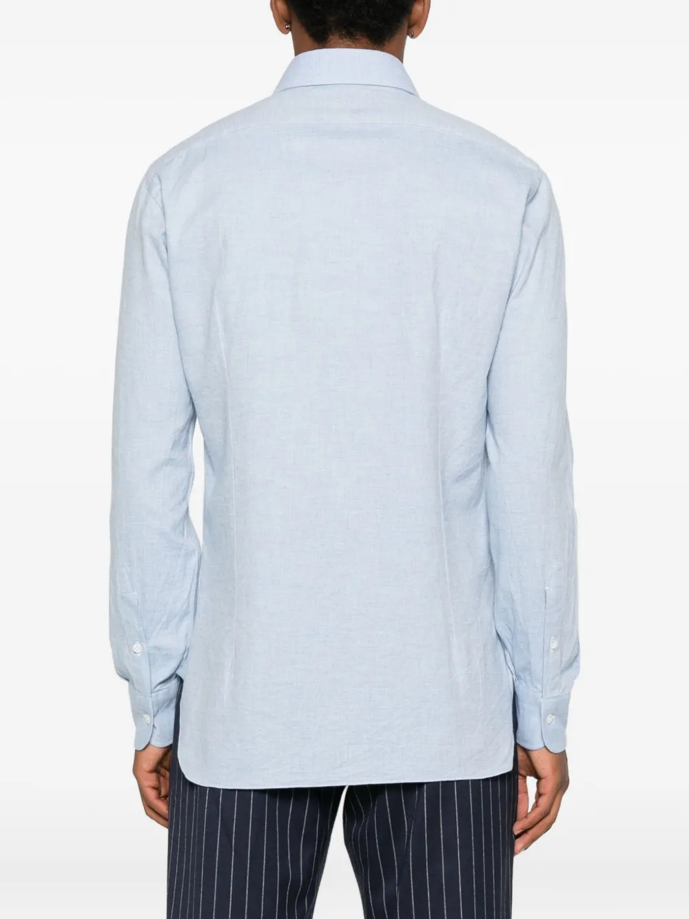 Barba Button-up overhemd Blauw