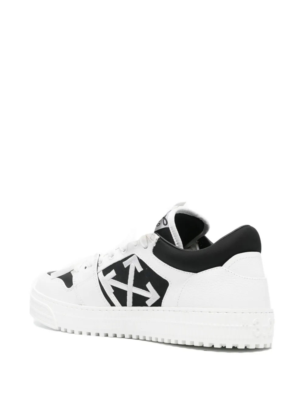 Off-White Out Of Office leren sneakers met Arrows-patroon Wit