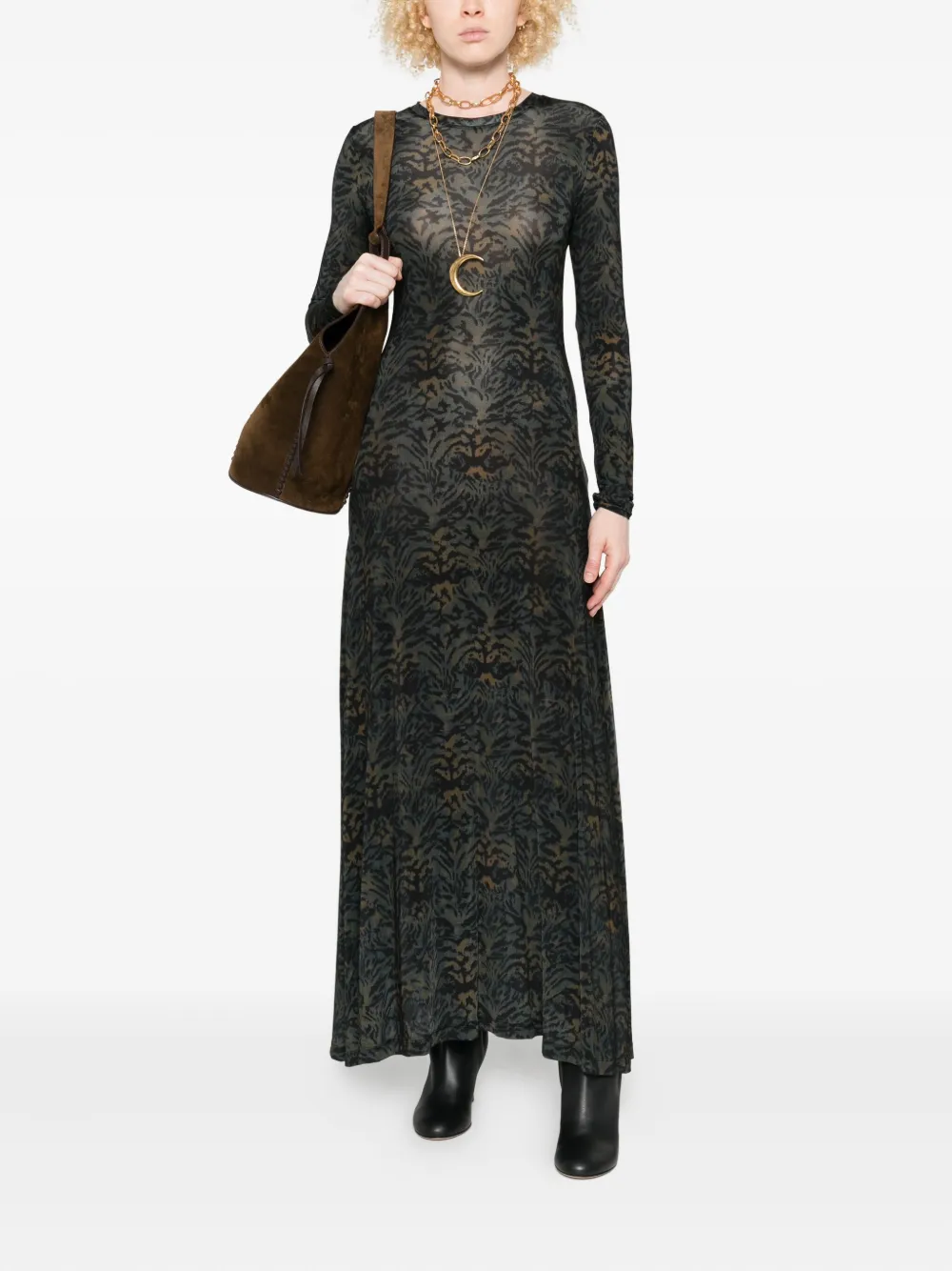 Ulla Johnson printed jersey dress - Groen