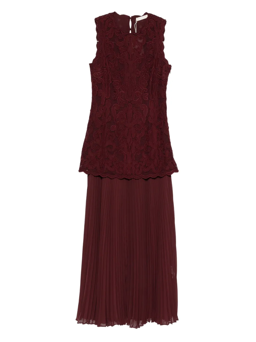 Ulla Johnson macramé pleated dress | Red | Image 1