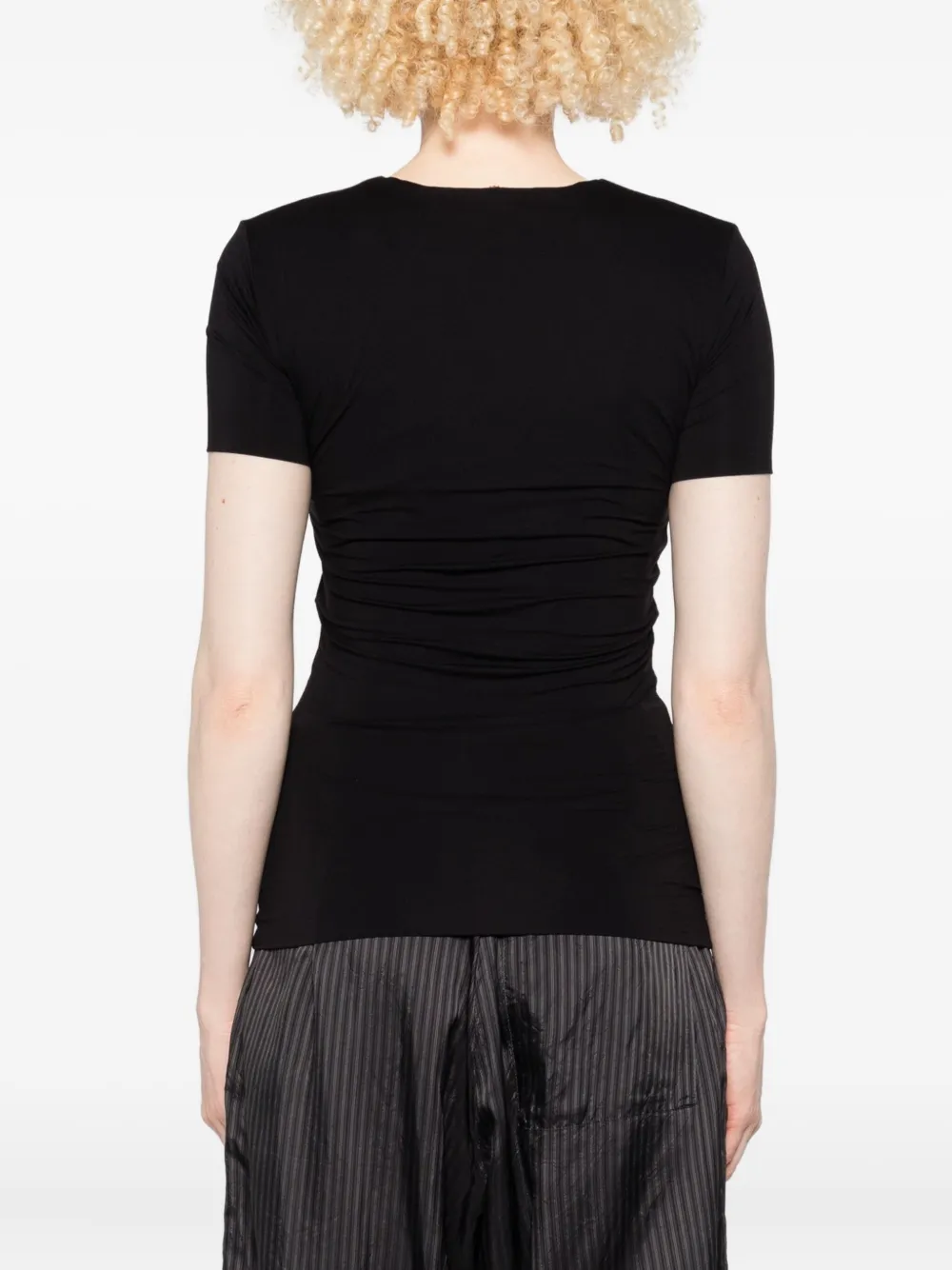 Sportmax T-shirt met korte mouwen Zwart