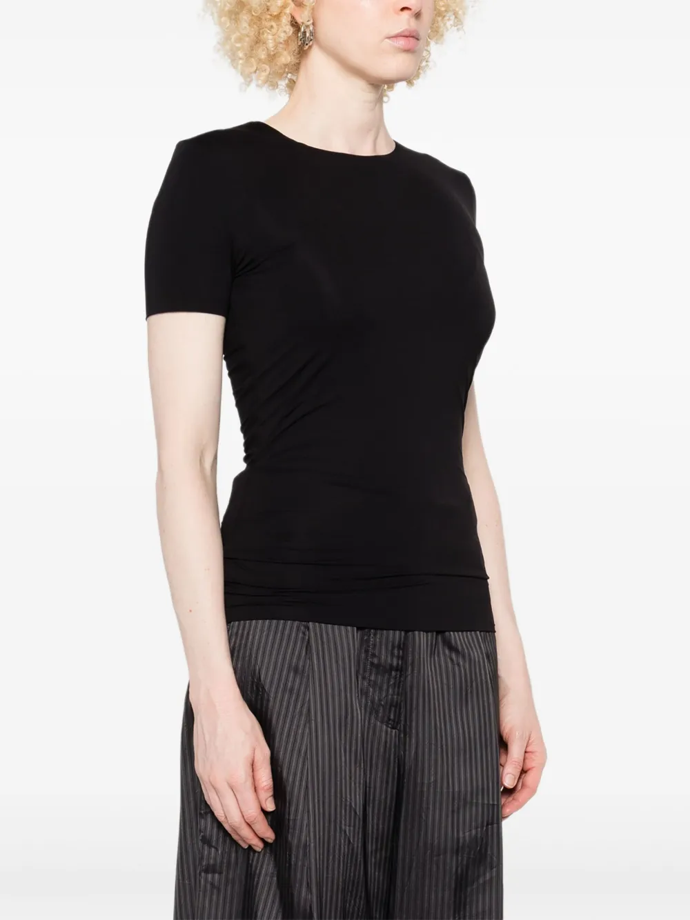 Sportmax T-shirt met korte mouwen Zwart