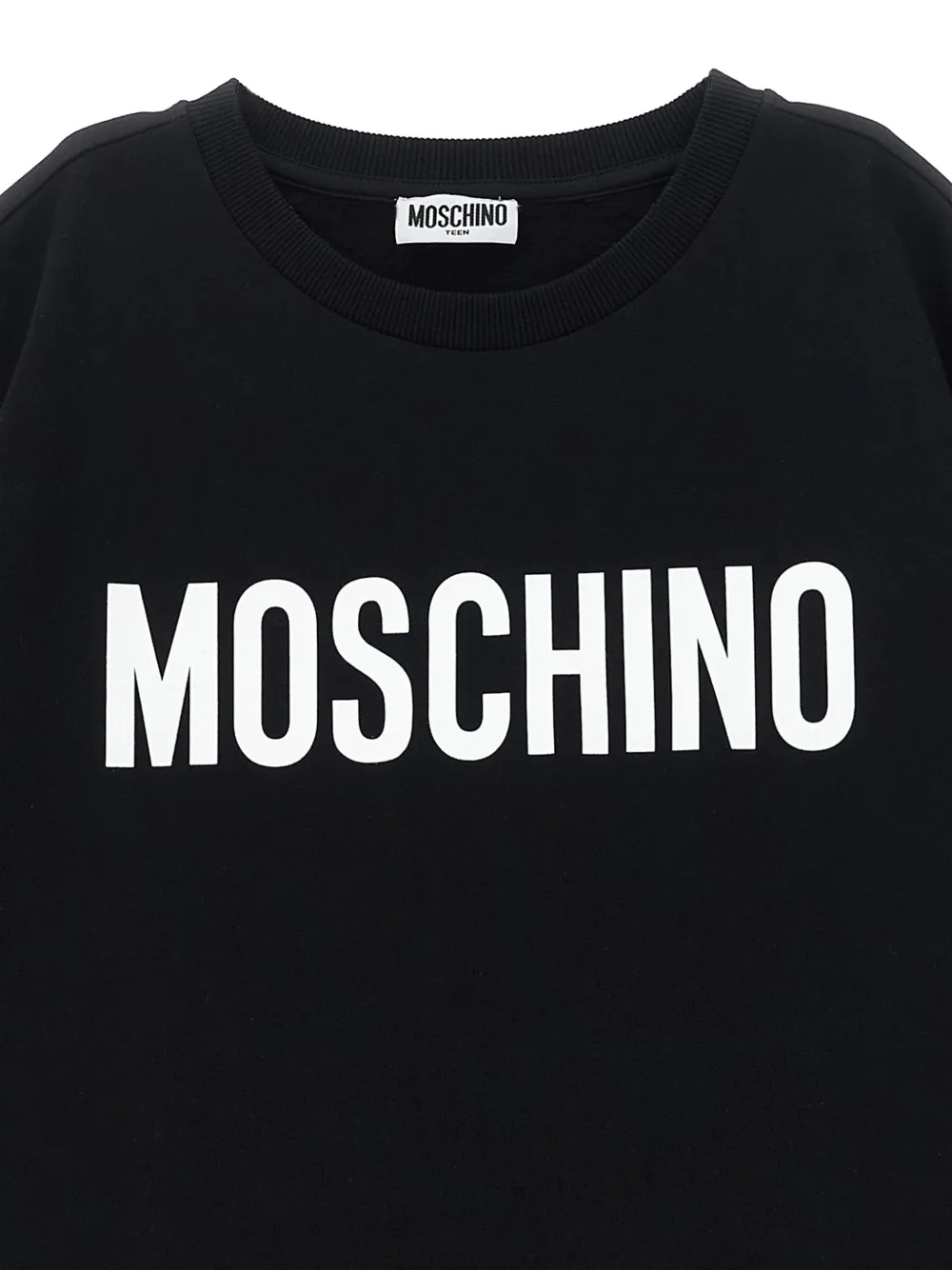 Moschino Kids Jurk met logoprint Zwart