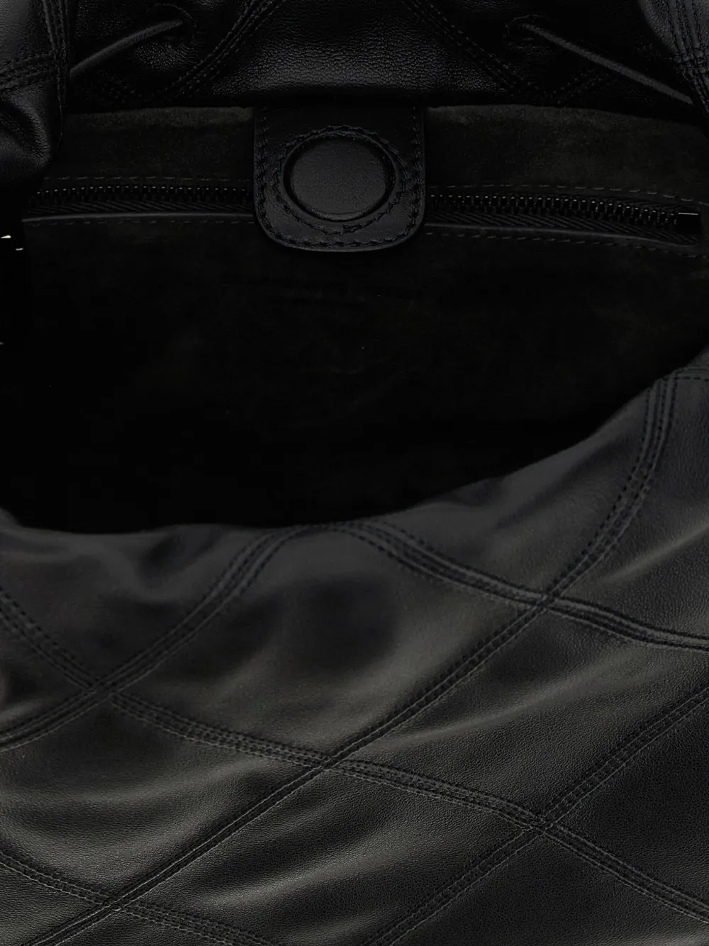 Brunello Cucinelli Small Mellow Quilted Diamond-pattern Tote Bag In Black