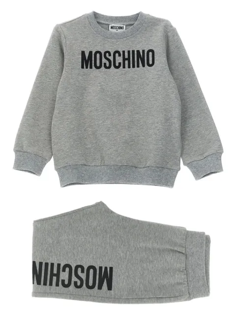 Moschino Kids logo-print fleece tracksuit