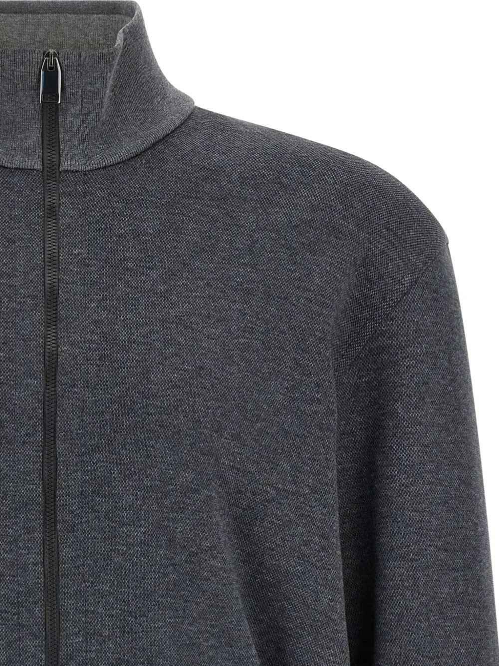 Brioni Sweater met rits Grijs