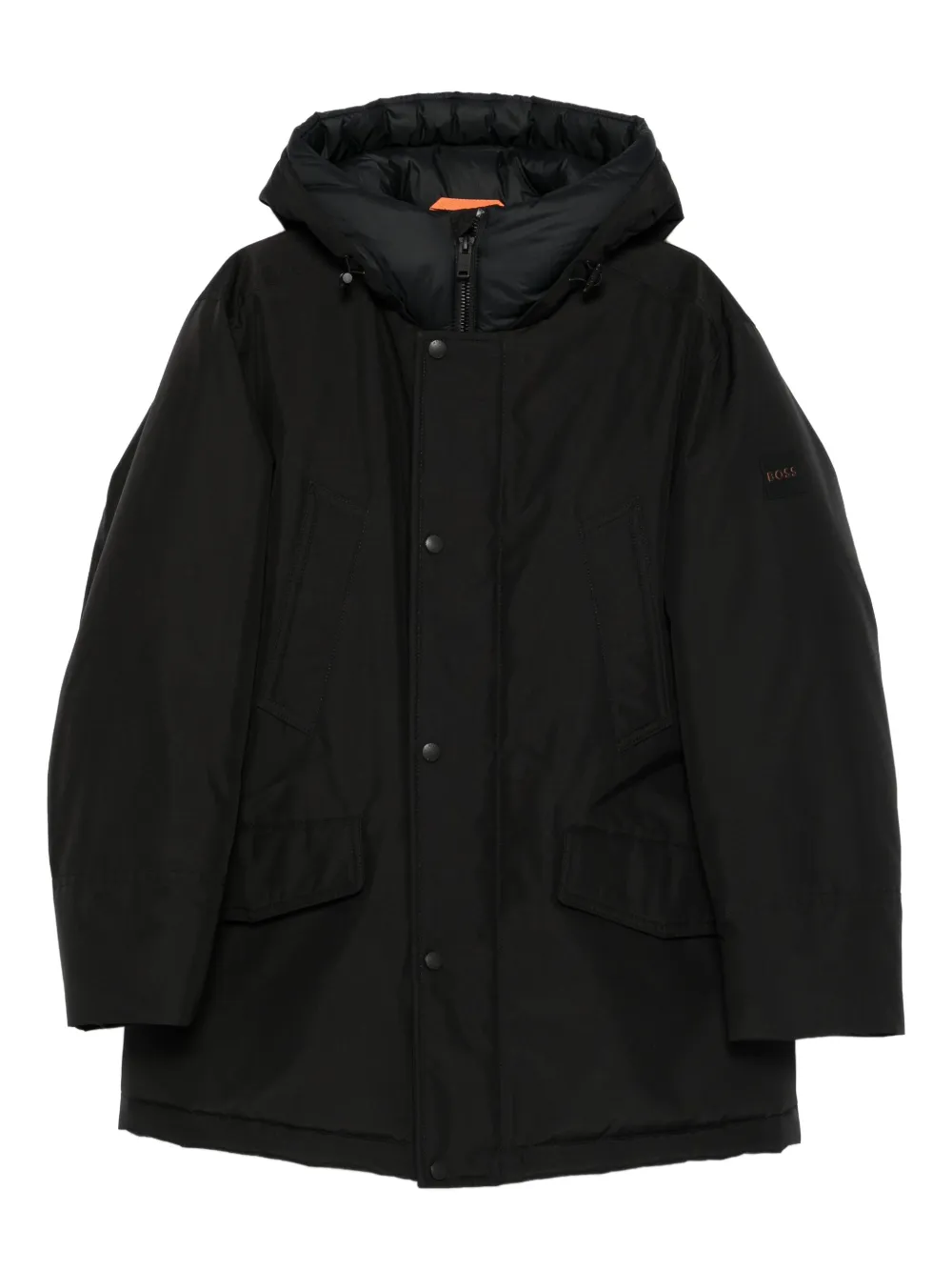 BOSS hooded padded jacket | Black | Image 1