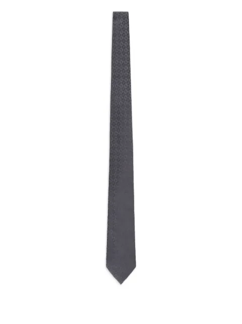 Emporio Armani logo-jacquard silk tie