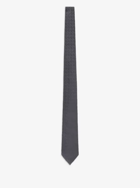 Emporio Armani logo提花真丝领带