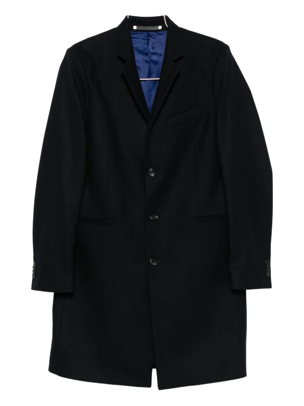 Paul Smith Three-button Wool-blend Coat In Black
