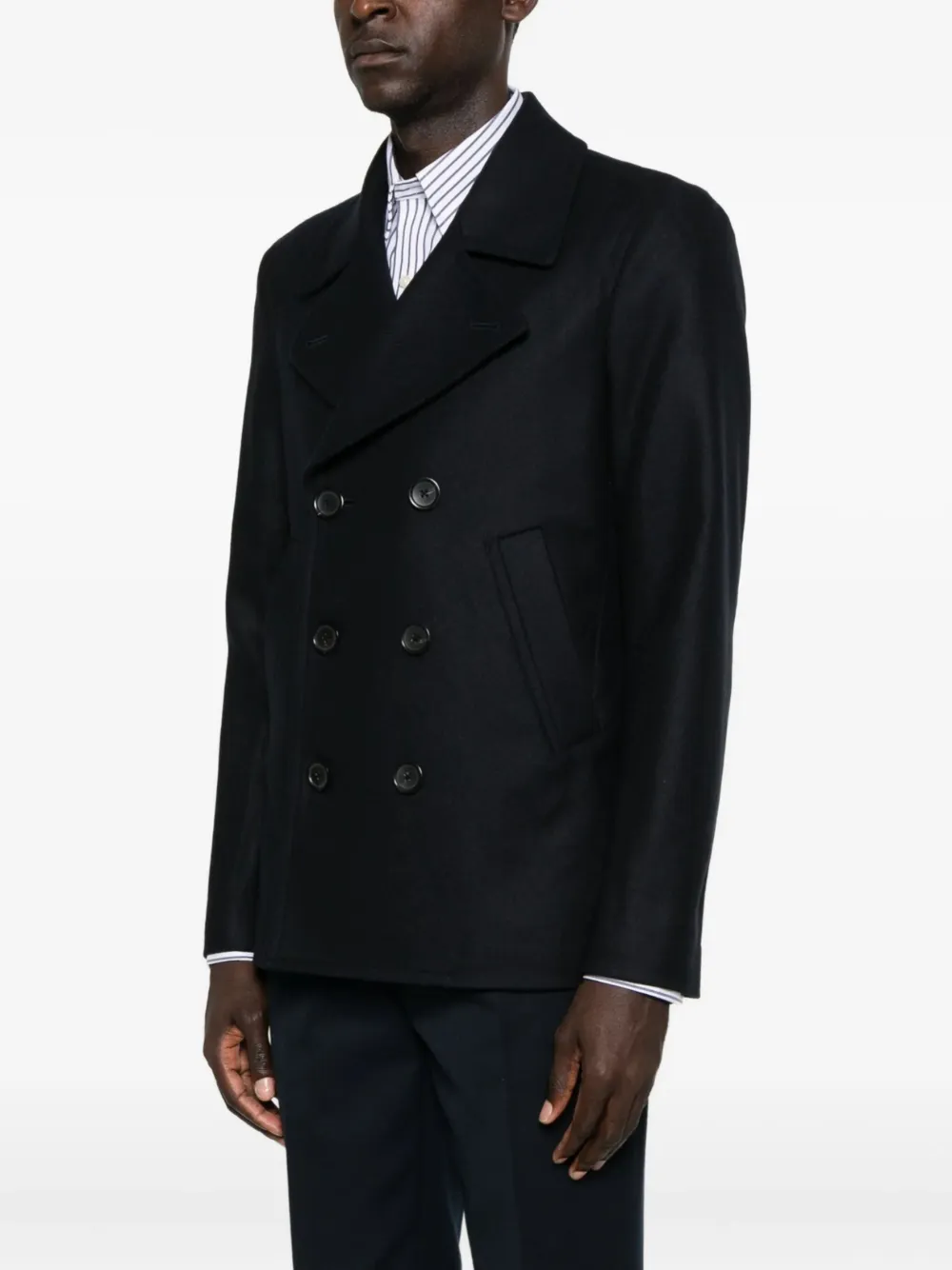 Paul Smith Jas met drie knopen van wolblend Zwart