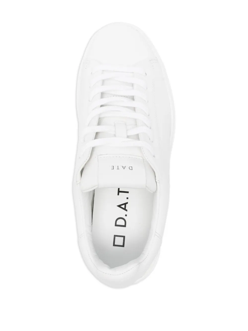 Date Leather Sneakers In White