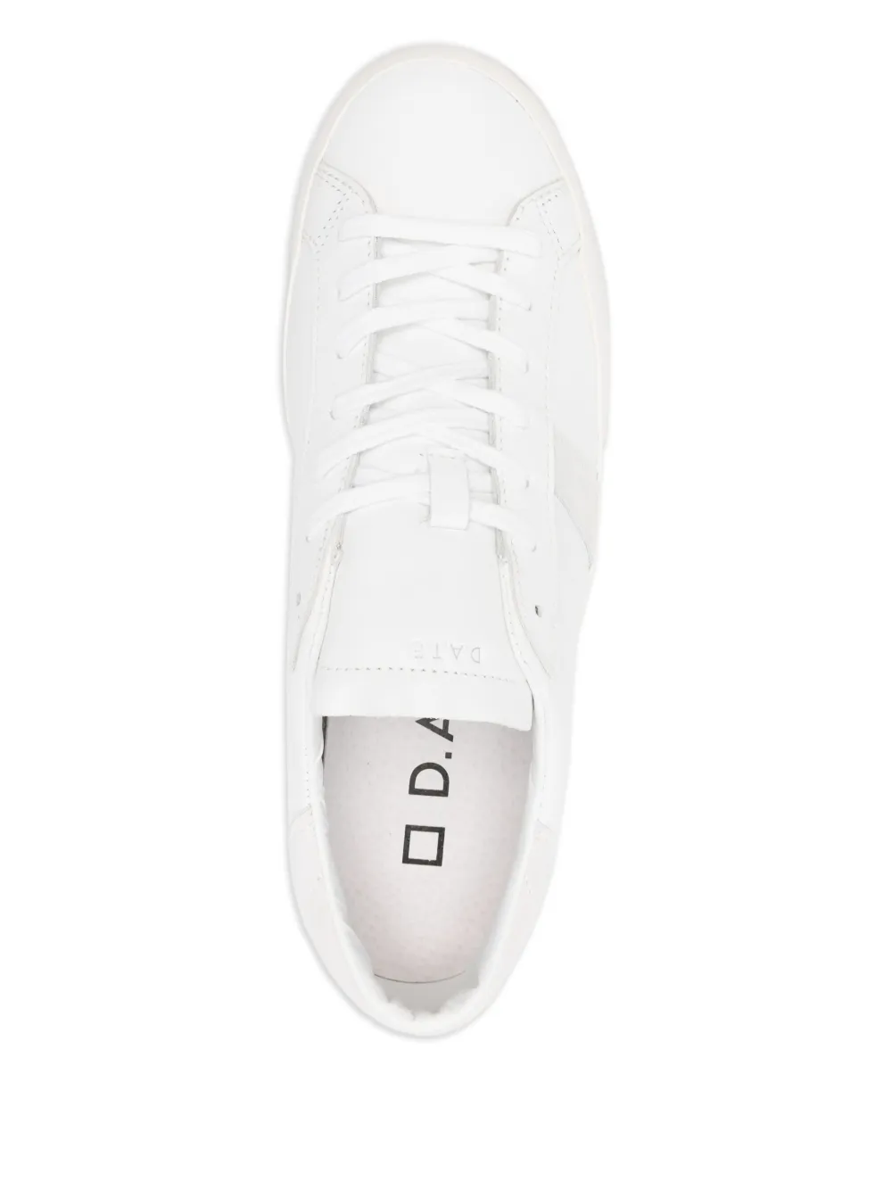 D.A.T.E. Leren sneakers Wit