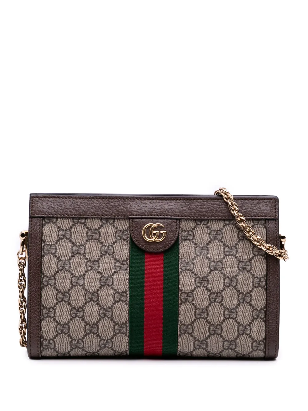 Gucci Pre-Owned 2016-2025 Small GG Supreme Ophidia Chain crossbody bag Gucci Pre-Owned 2016-2025 Small GG Supreme Ophidia Chain crossbody bag
