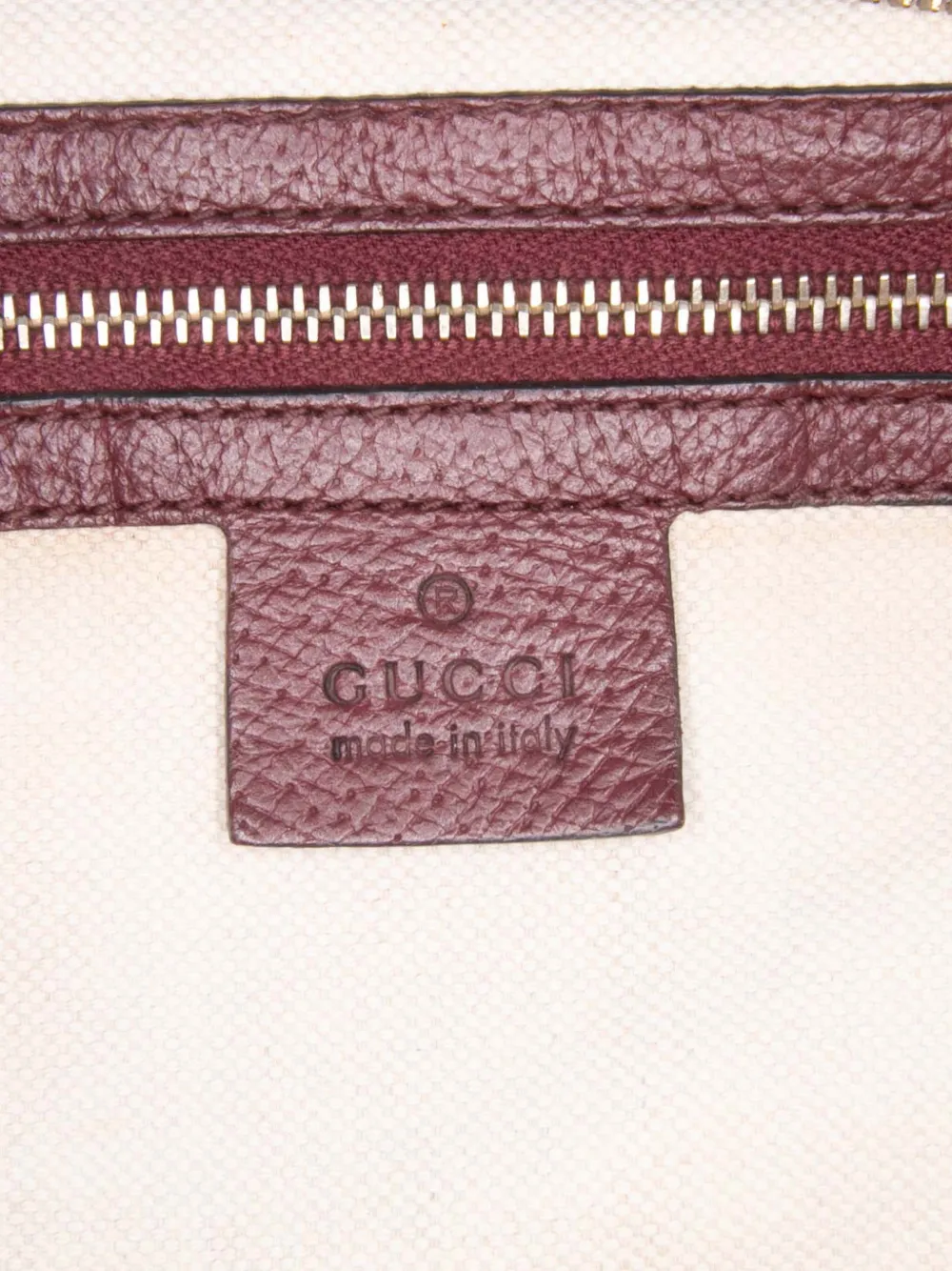 Pre-owned Gucci 2016-2025 Gg Canvas Bree Tote Bag In Brown