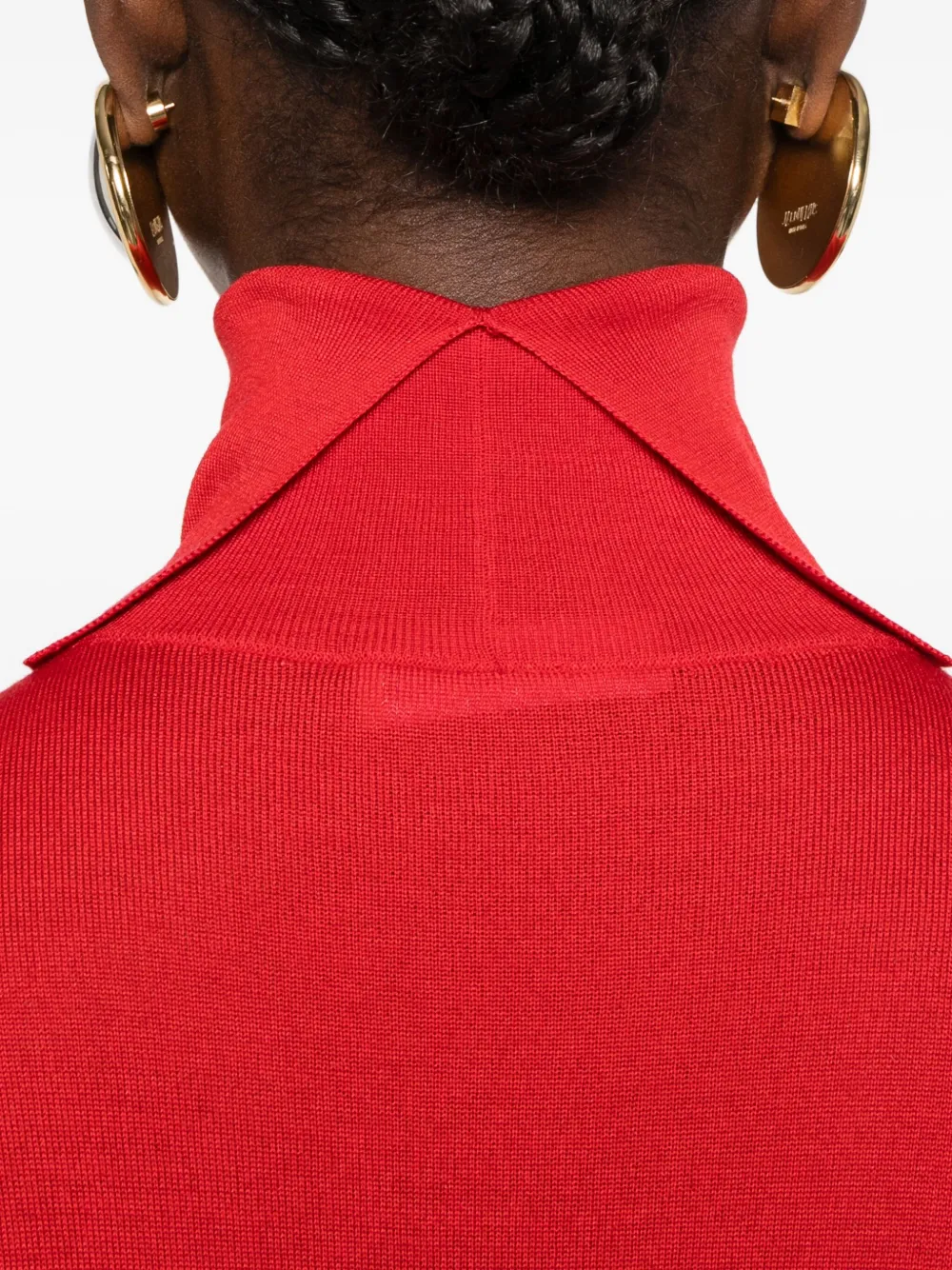 Jil Sander Turtleneck Knitted Sweater In Red