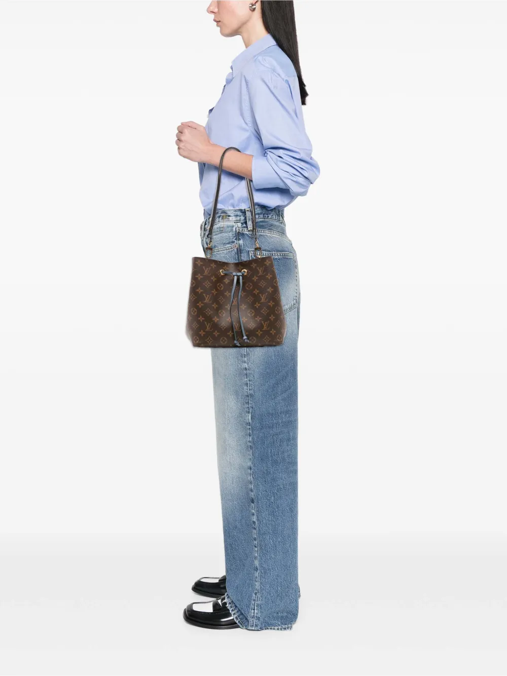 Louis Vuitton Pre-Owned 2019 Monogram Neonoe MM bucket bag | Pre-Owned | Image 2