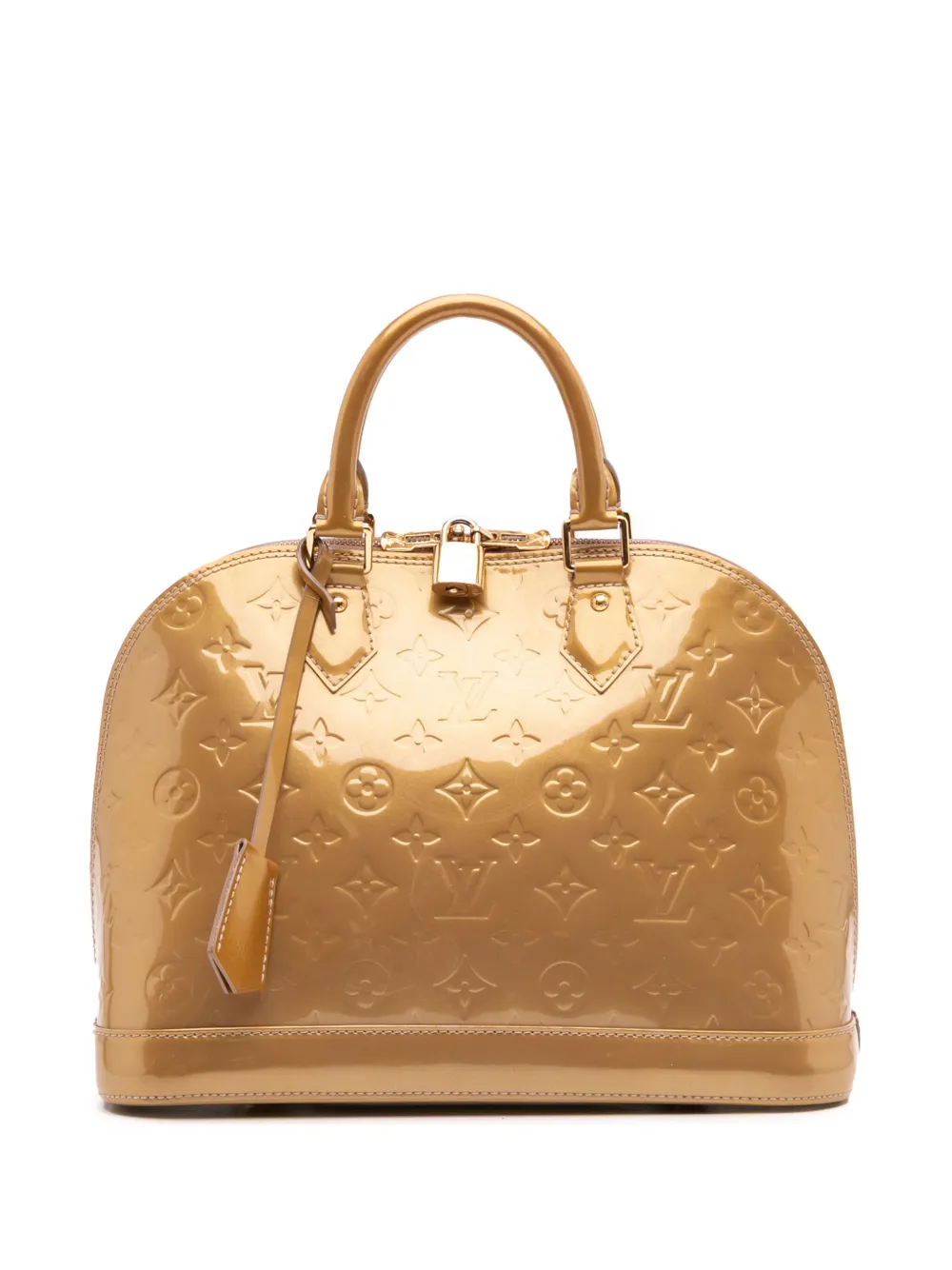 Louis Vuitton Pre-Owned 2012 Monogram Vernis Alma PM handbag - ゴールドトーン Louis Vuitton Pre-Owned 2012 Monogram Vernis Alma PM handbag - ゴールドトーン