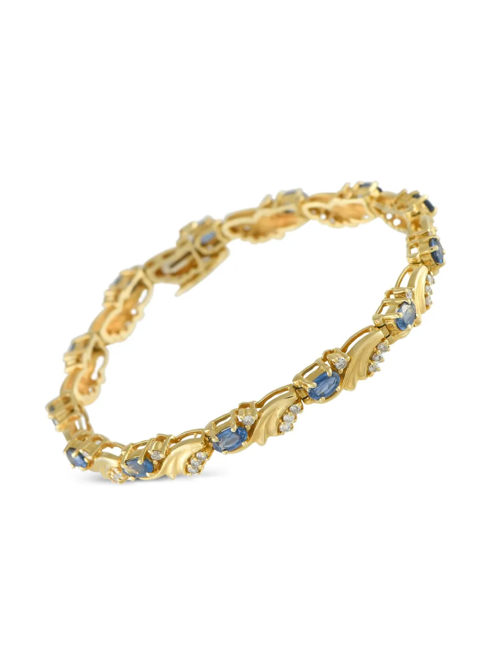 LB Exclusive 14k yellow gold sapphire and diamond bracelet | Yellow | Image 1