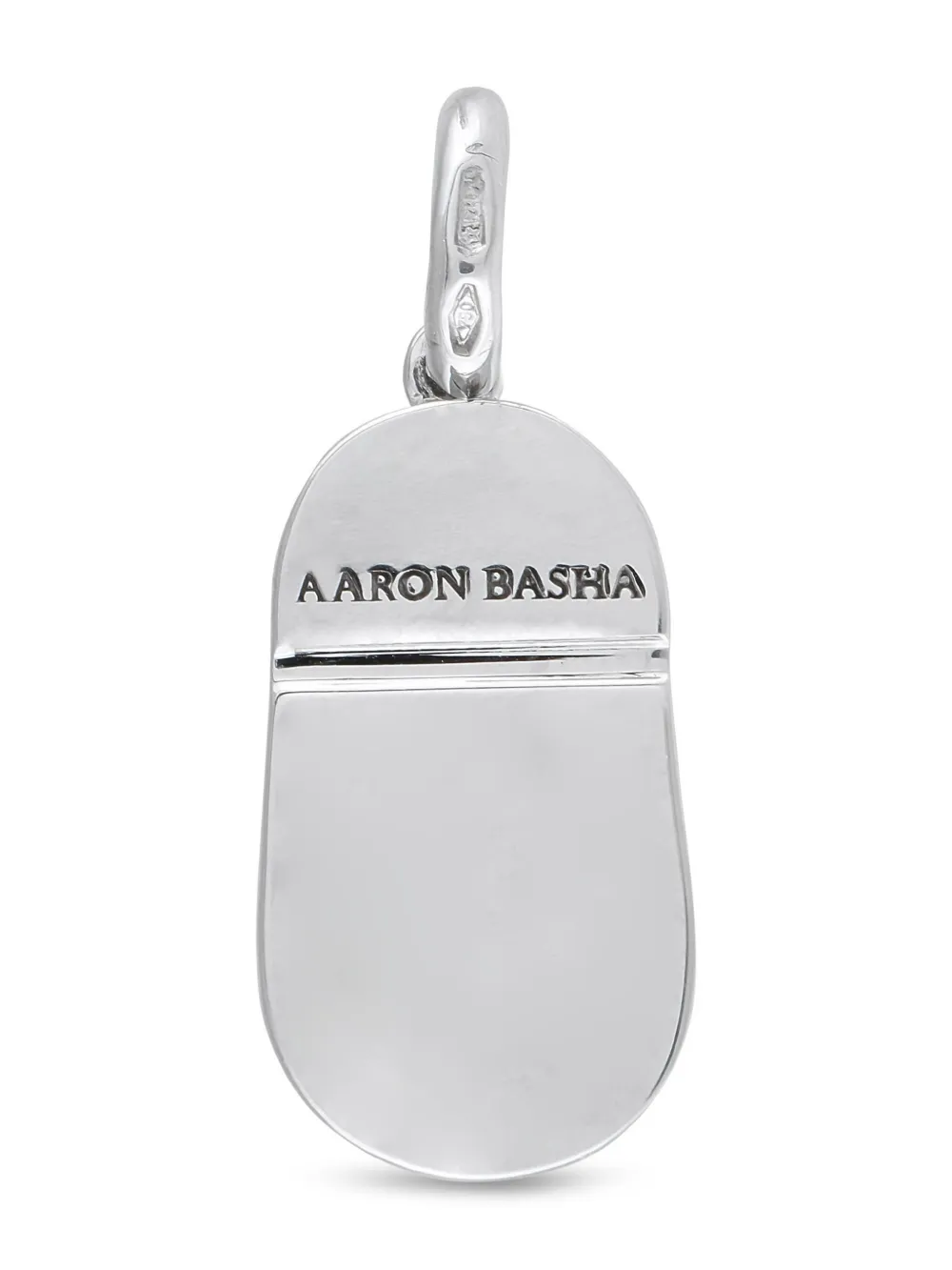 Aaron Basha 18K white gold saddle shoe charm | Image 2