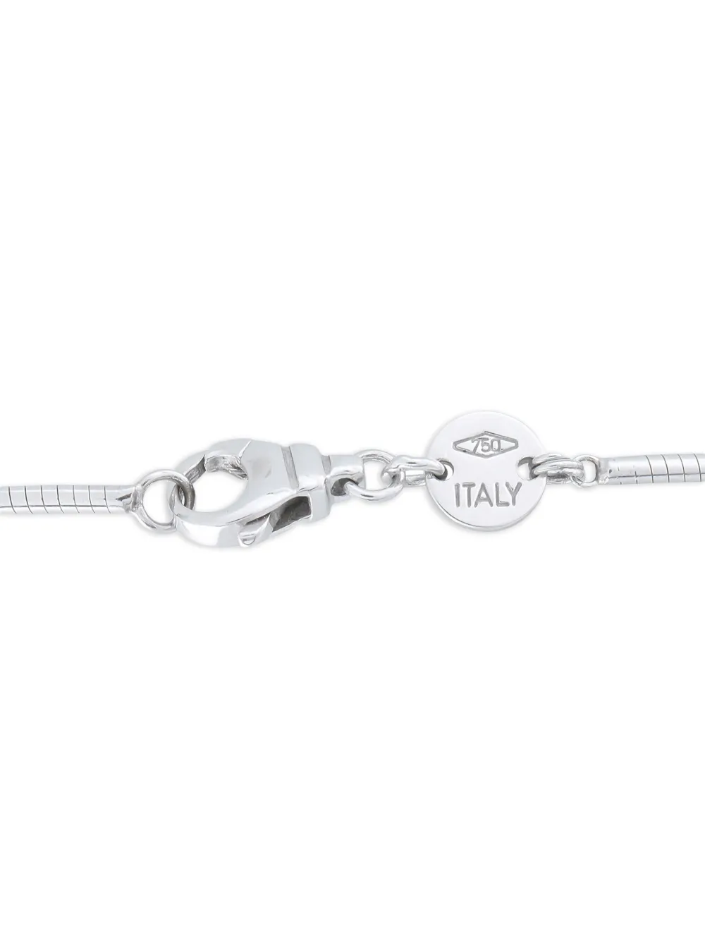 Pre-owned Movado 18k White Gold Necklace In Gray