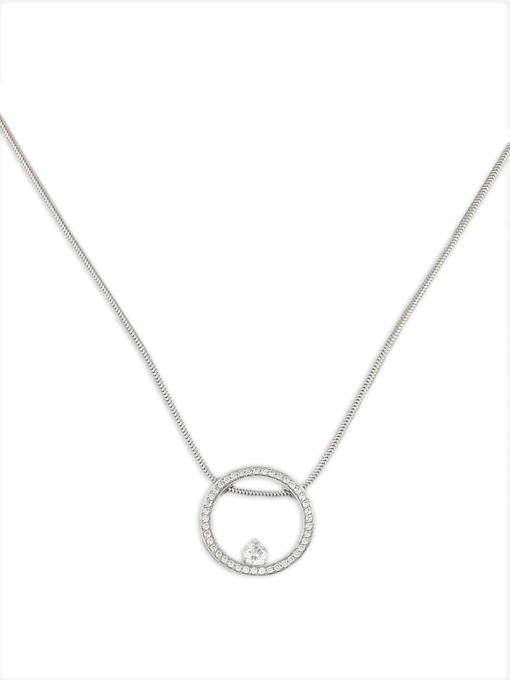 Movado 18K white gold diamond necklace | Image 2