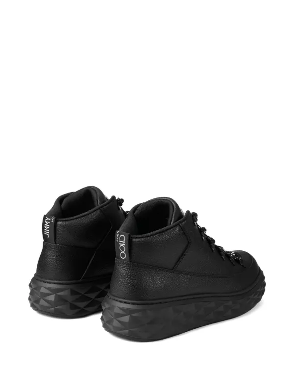Jimmy Choo Diamond Maxi Hike Sneakers | Black | FARFETCH