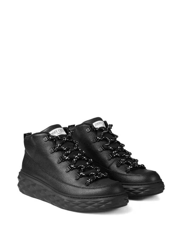 Jimmy Choo Diamond Maxi Hike Sneakers | Black | FARFETCH