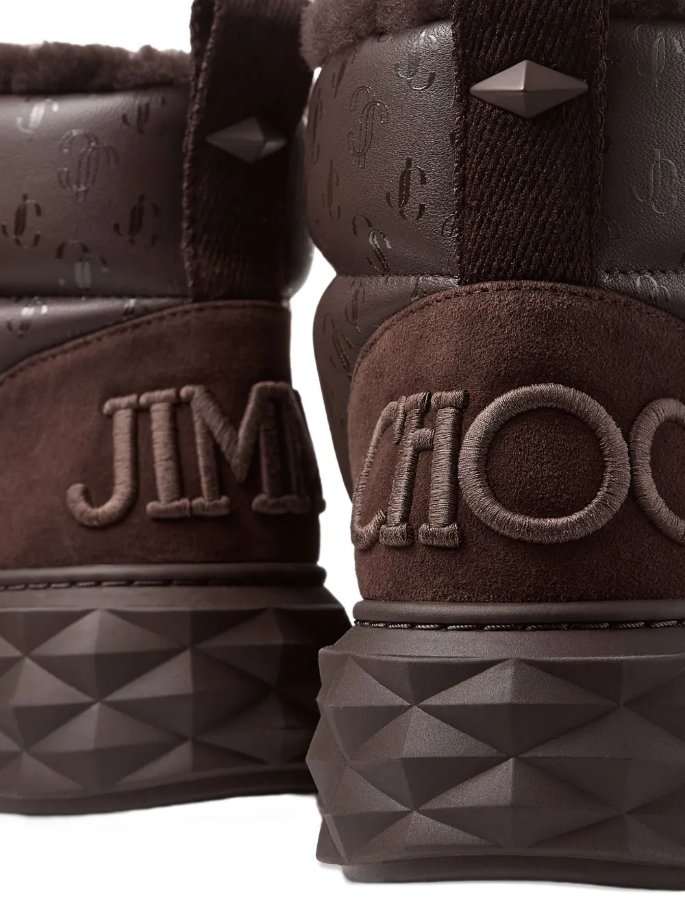Jimmy Choo Xan Calfskin-shearling Snow Boots In Multi