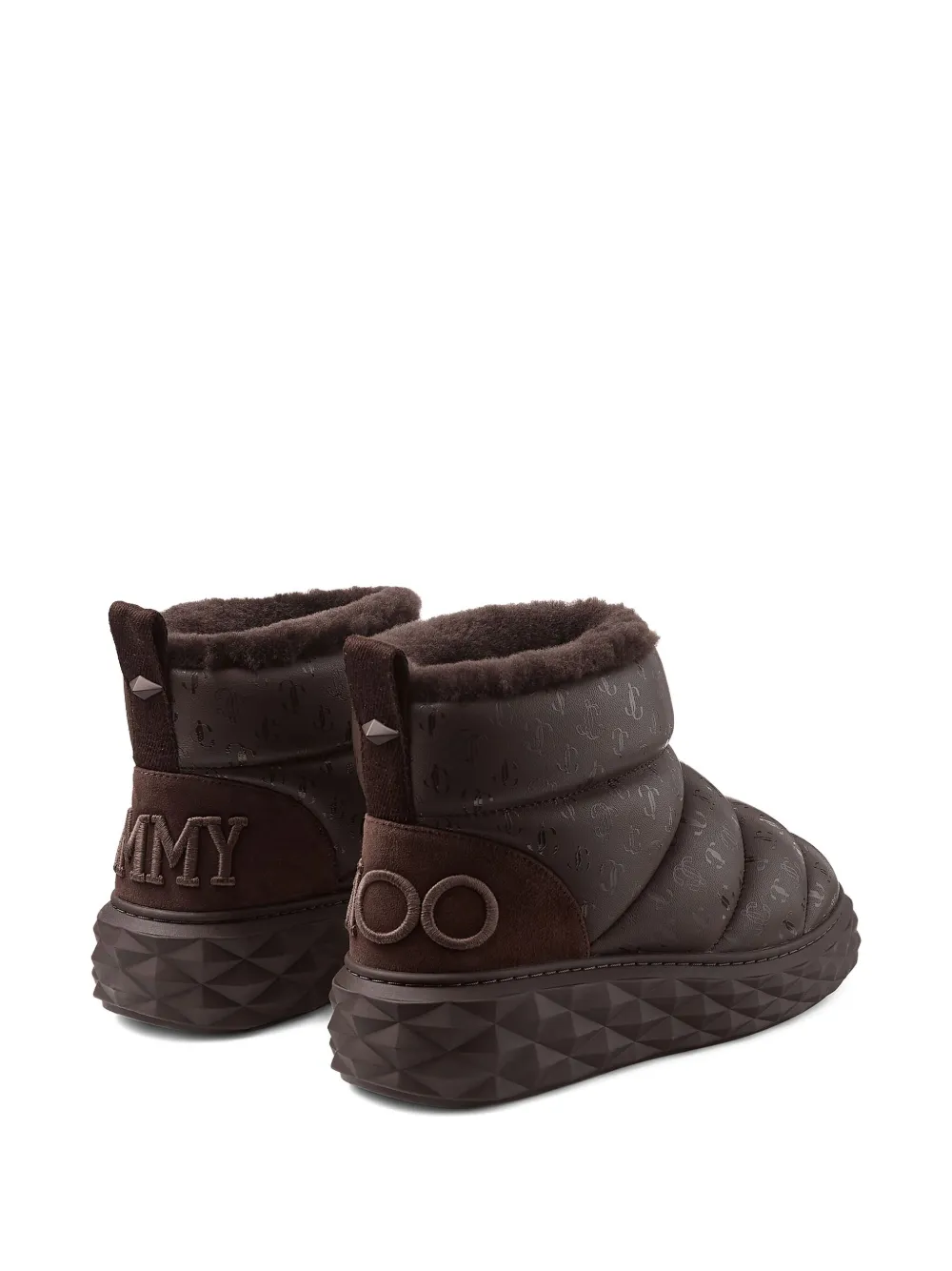 Jimmy Choo Xan Calfskin-shearling Snow Boots In Multi